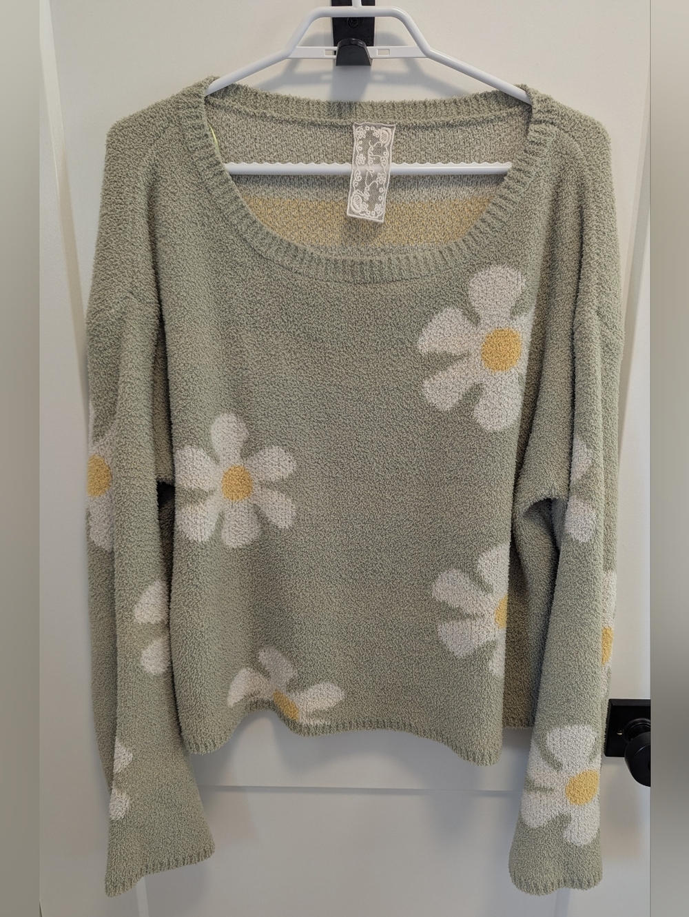 Sadie & Sage Daisy Knit Sweater | Cozy Cottagecore Floral Pullover - Picture 2 of 7